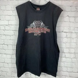 T-shirt Vintage Harley Davidson – Homme XL – Noir – Live To Ride – Madison